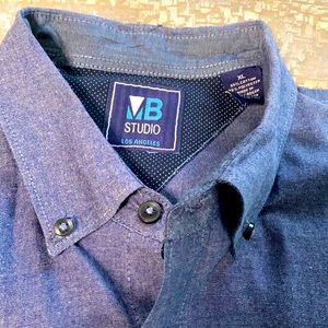 Men’s MB Studio XL Denim Button Down Shirt